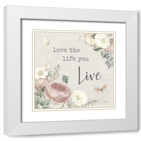Garden District II Neutral White Modern Wood Framed Art Print with Double Matting by Pertiet, Katie