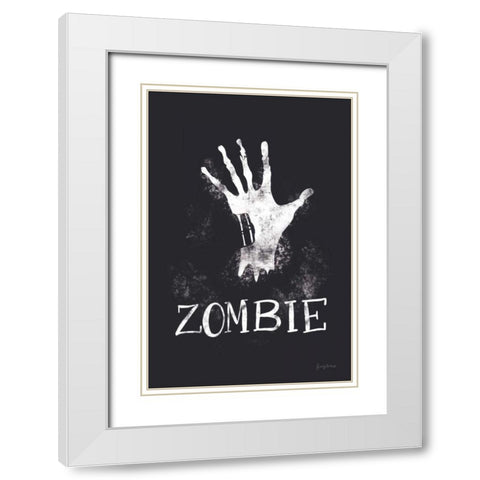 Sophisticated Spooky X White Modern Wood Framed Art Print with Double Matting by Thorns, Becky