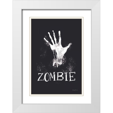 Sophisticated Spooky X White Modern Wood Framed Art Print with Double Matting by Thorns, Becky