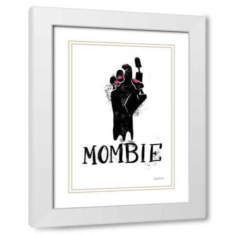 Sophisticated Spooky XI White Modern Wood Framed Art Print with Double Matting by Thorns, Becky