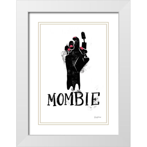 Sophisticated Spooky XI White Modern Wood Framed Art Print with Double Matting by Thorns, Becky
