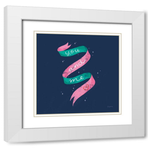Love Letters V White Modern Wood Framed Art Print with Double Matting by Thorns, Becky