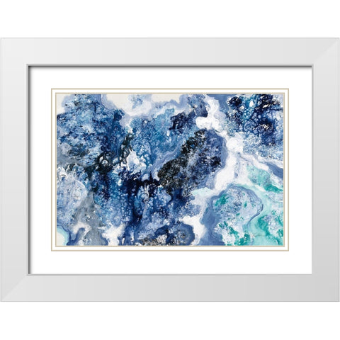 Tidal Reflection Crop White Modern Wood Framed Art Print with Double Matting by Vassileva, Silvia