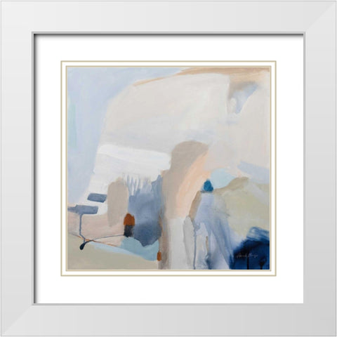 Transitions White Modern Wood Framed Art Print with Double Matting by Munger, Pamela