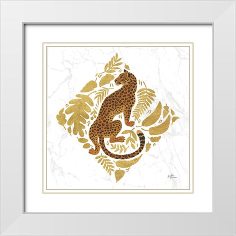 Big Cat Beauty VI Gold White Modern Wood Framed Art Print with Double Matting by Penner, Janelle
