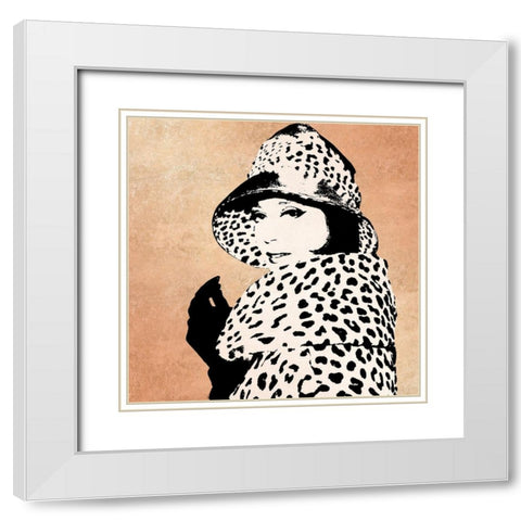 Fashion News II Rose Gold White Modern Wood Framed Art Print with Double Matting by Wild Apple Portfolio