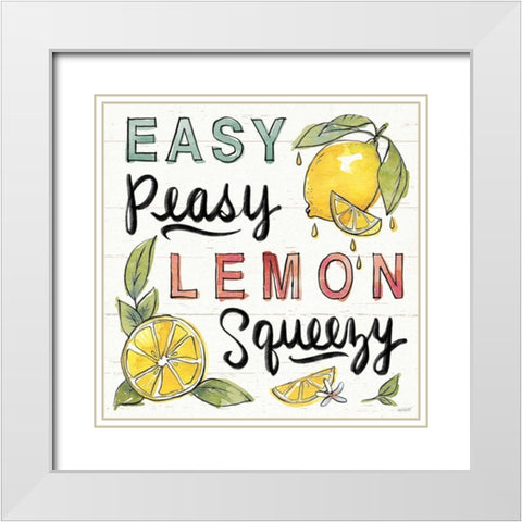 Lemonade Stand II White Modern Wood Framed Art Print with Double Matting by Tavoletti, Anne