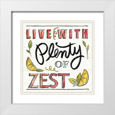 Lemonade Stand IV White Modern Wood Framed Art Print with Double Matting by Tavoletti, Anne