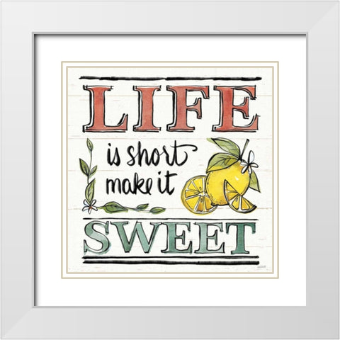 Lemonade Stand V White Modern Wood Framed Art Print with Double Matting by Tavoletti, Anne