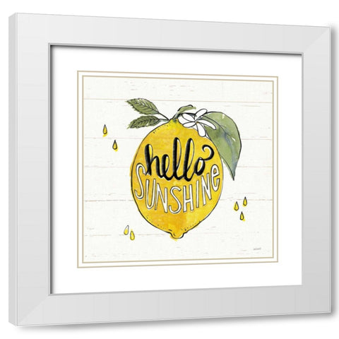 Lemonade Stand VII White Modern Wood Framed Art Print with Double Matting by Tavoletti, Anne