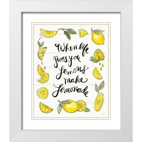 Lemonade Stand VIII White Modern Wood Framed Art Print with Double Matting by Tavoletti, Anne