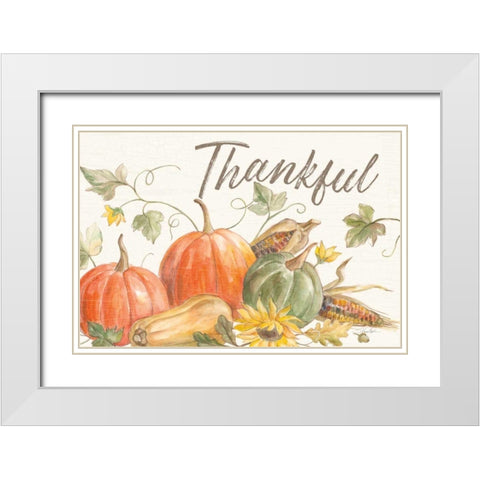 Happy Harvest I White Modern Wood Framed Art Print with Double Matting by Vassileva, Silvia