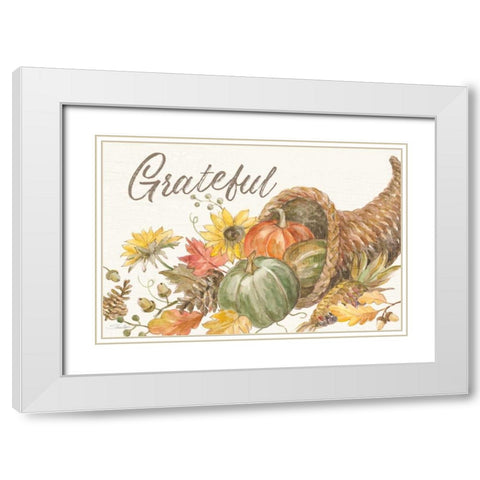 Happy Harvest II White Modern Wood Framed Art Print with Double Matting by Vassileva, Silvia
