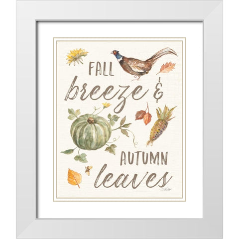 Happy Harvest V White Modern Wood Framed Art Print with Double Matting by Vassileva, Silvia