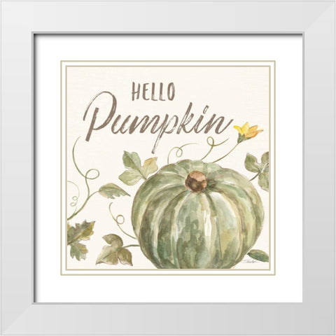 Happy Harvest VII White Modern Wood Framed Art Print with Double Matting by Vassileva, Silvia