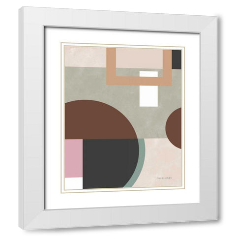 Soft Modern II White Modern Wood Framed Art Print with Double Matting by Gallagher, Megan