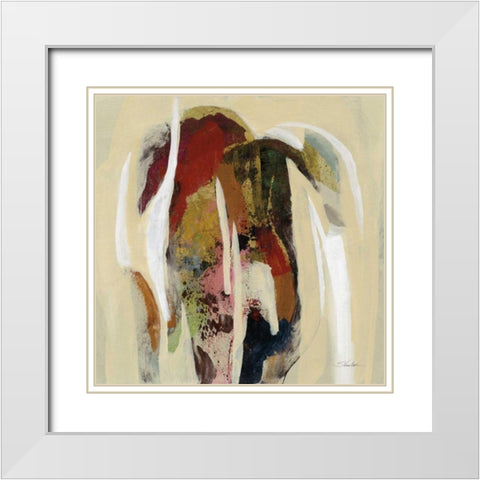 Terracotta Tile II White Modern Wood Framed Art Print with Double Matting by Vassileva, Silvia