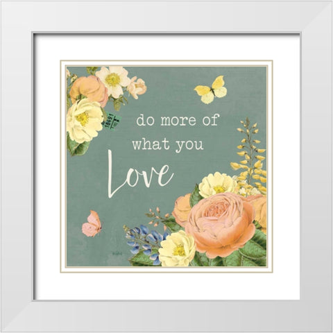 Garden District III Sage White Modern Wood Framed Art Print with Double Matting by Pertiet, Katie