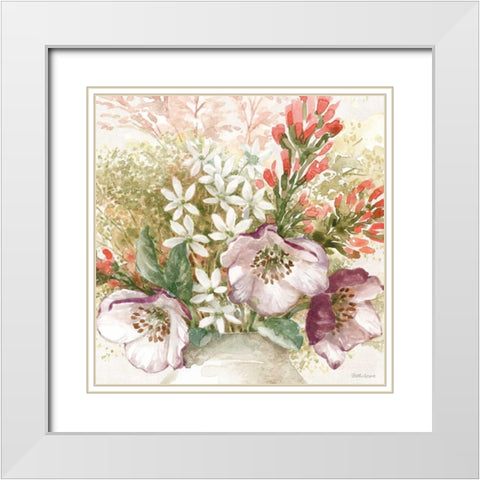 Cottage Charm IV White Modern Wood Framed Art Print with Double Matting by Grove, Beth