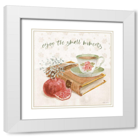 Cottage Charm VI White Modern Wood Framed Art Print with Double Matting by Grove, Beth