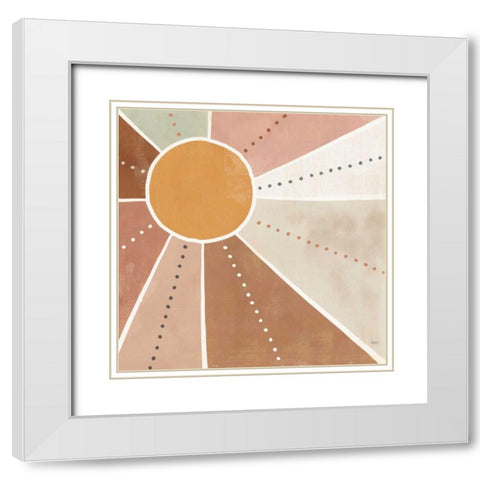 Botanical Form VI White Modern Wood Framed Art Print with Double Matting by Charron, Veronique