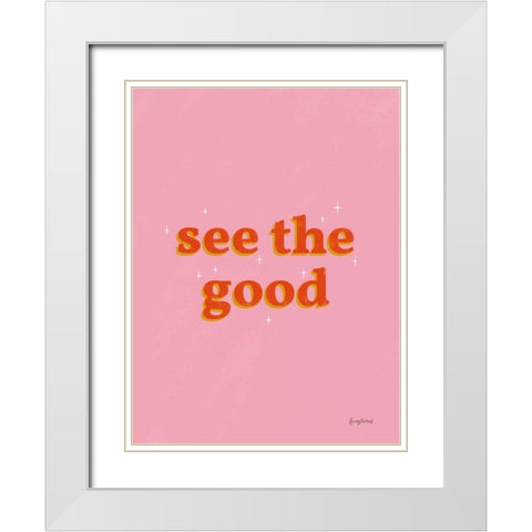 See the Good Crop White Modern Wood Framed Art Print with Double Matting by Thorns, Becky