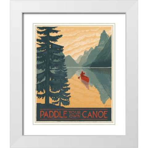 Born to Roam V White Modern Wood Framed Art Print with Double Matting by Penner, Janelle