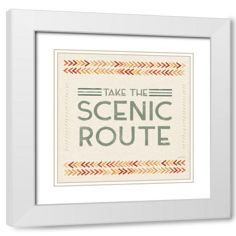 Born to Roam VII White Modern Wood Framed Art Print with Double Matting by Penner, Janelle