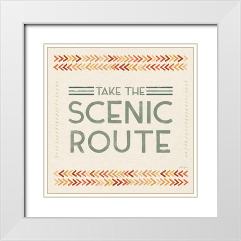 Born to Roam VII White Modern Wood Framed Art Print with Double Matting by Penner, Janelle