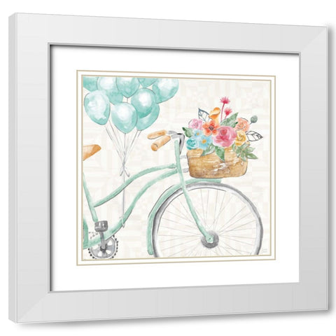 World Tour VIII White Modern Wood Framed Art Print with Double Matting by June, Dina