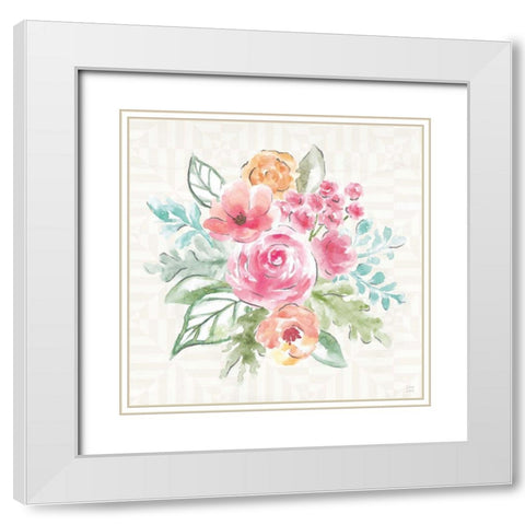 World Tour XIII White Modern Wood Framed Art Print with Double Matting by June, Dina