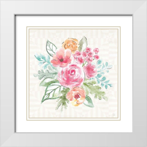 World Tour XIII White Modern Wood Framed Art Print with Double Matting by June, Dina