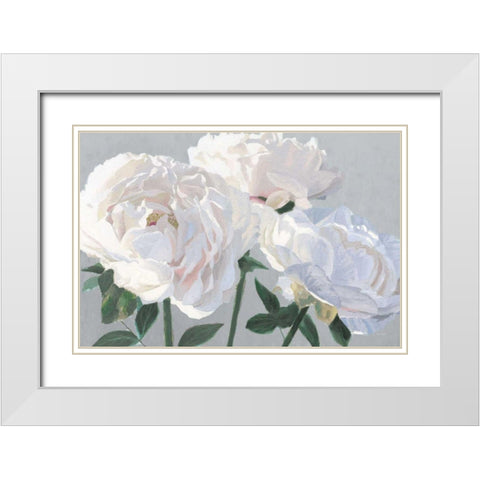 Essence of June I Gray White Modern Wood Framed Art Print with Double Matting by Wiens, James