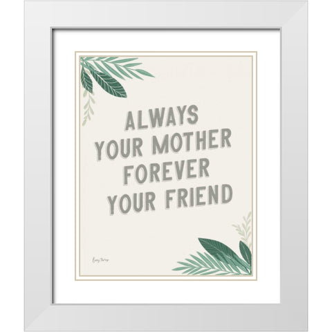 Fruity Cocktails Sentiment White Modern Wood Framed Art Print with Double Matting by Thorns, Becky
