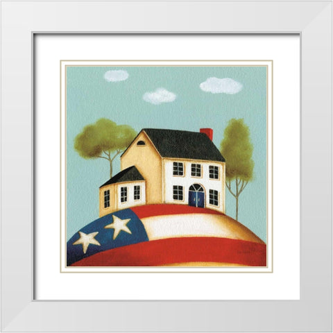 My Home I White Modern Wood Framed Art Print with Double Matting by Audit, Lisa