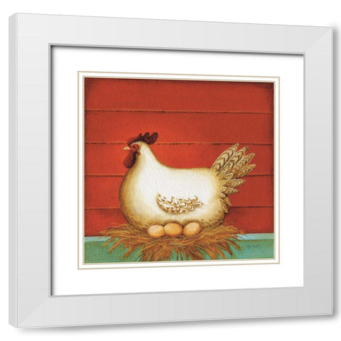 My Home III White Modern Wood Framed Art Print with Double Matting by Audit, Lisa