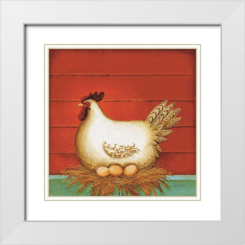 My Home III White Modern Wood Framed Art Print with Double Matting by Audit, Lisa