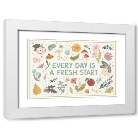 September Sweetness I White Modern Wood Framed Art Print with Double Matting by Marshall, Laura