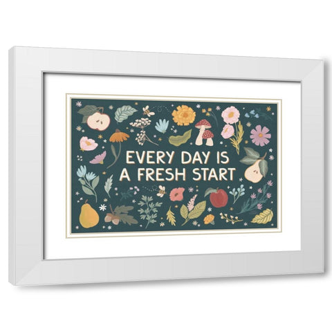 September Sweetness I Dark White Modern Wood Framed Art Print with Double Matting by Marshall, Laura