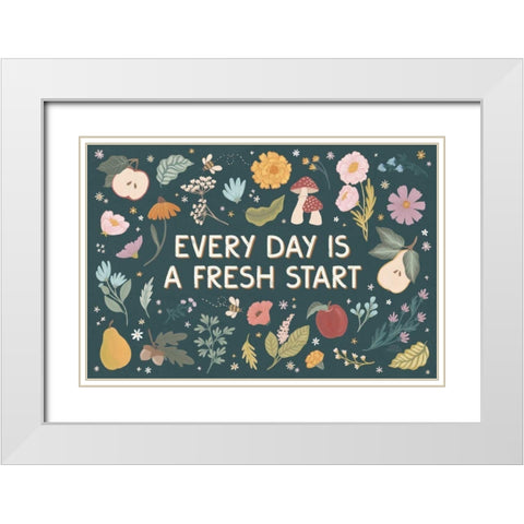 September Sweetness I Dark White Modern Wood Framed Art Print with Double Matting by Marshall, Laura