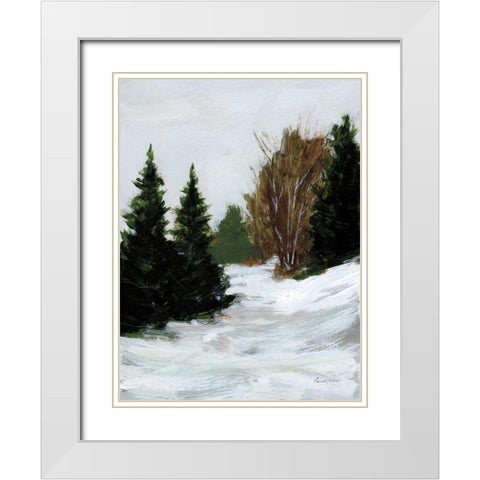Winter on Grand Mesa White Modern Wood Framed Art Print with Double Matting by Munger, Pamela
