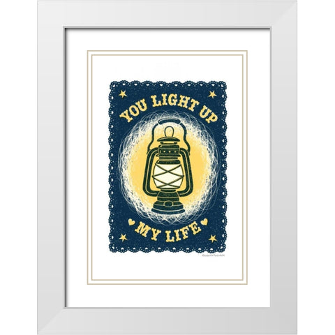 Light Up My Life White Modern Wood Framed Art Print with Double Matting by Snowdon, Alexandra