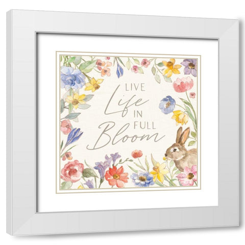 Happy Easter II White Modern Wood Framed Art Print with Double Matting by Vassileva, Silvia