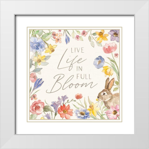 Happy Easter II White Modern Wood Framed Art Print with Double Matting by Vassileva, Silvia