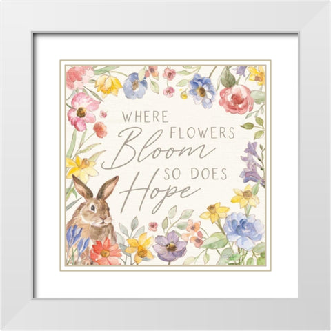 Happy Easter III White Modern Wood Framed Art Print with Double Matting by Vassileva, Silvia