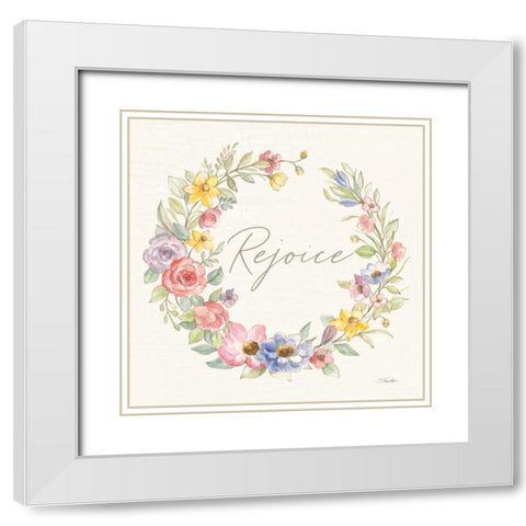 Happy Easter IV White Modern Wood Framed Art Print with Double Matting by Vassileva, Silvia