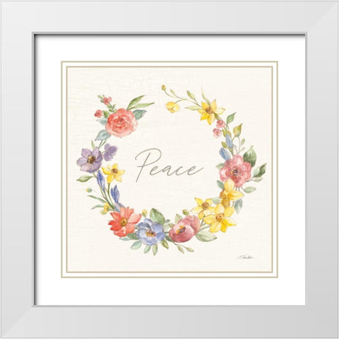 Happy Easter V White Modern Wood Framed Art Print with Double Matting by Vassileva, Silvia