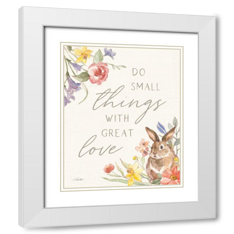 Happy Easter VIII White Modern Wood Framed Art Print with Double Matting by Vassileva, Silvia