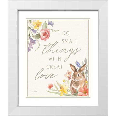 Happy Easter VIII White Modern Wood Framed Art Print with Double Matting by Vassileva, Silvia