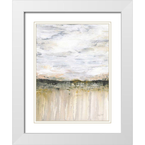 New Beginnings White Modern Wood Framed Art Print with Double Matting by Prahl, Courtney